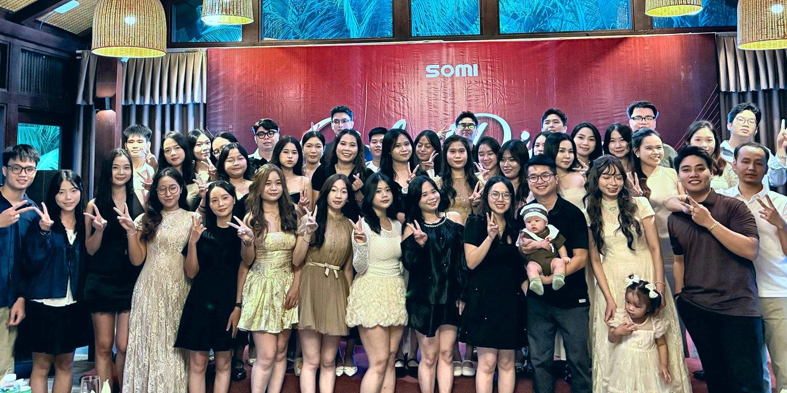 The SOMI Creative team at the company anniversary party